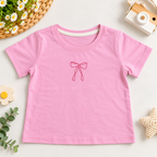 Pink Bow Print T-Shirt