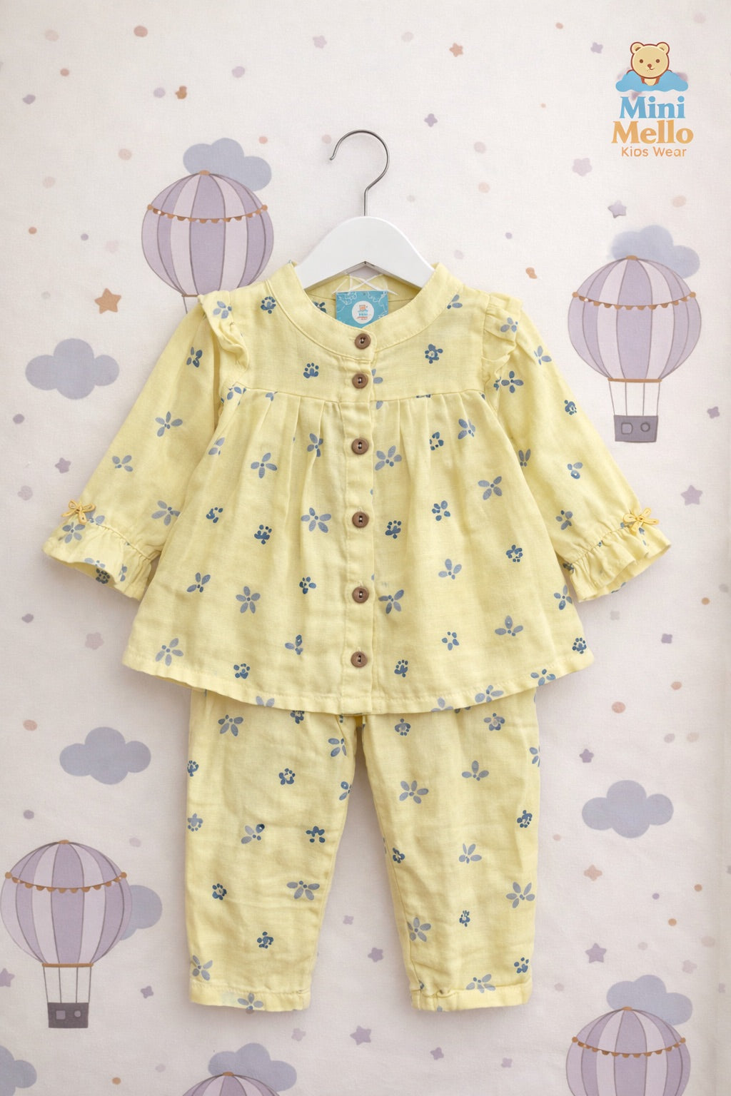 Sunny Bloom Muslin Co-ord Set (2-Piece)