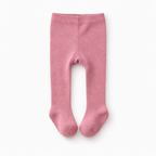 Kiabi Cotton Knit Solid Tights- Blush Pink