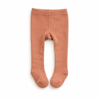 Kiabi Cotton Knit Solid Tights- Rust Brown