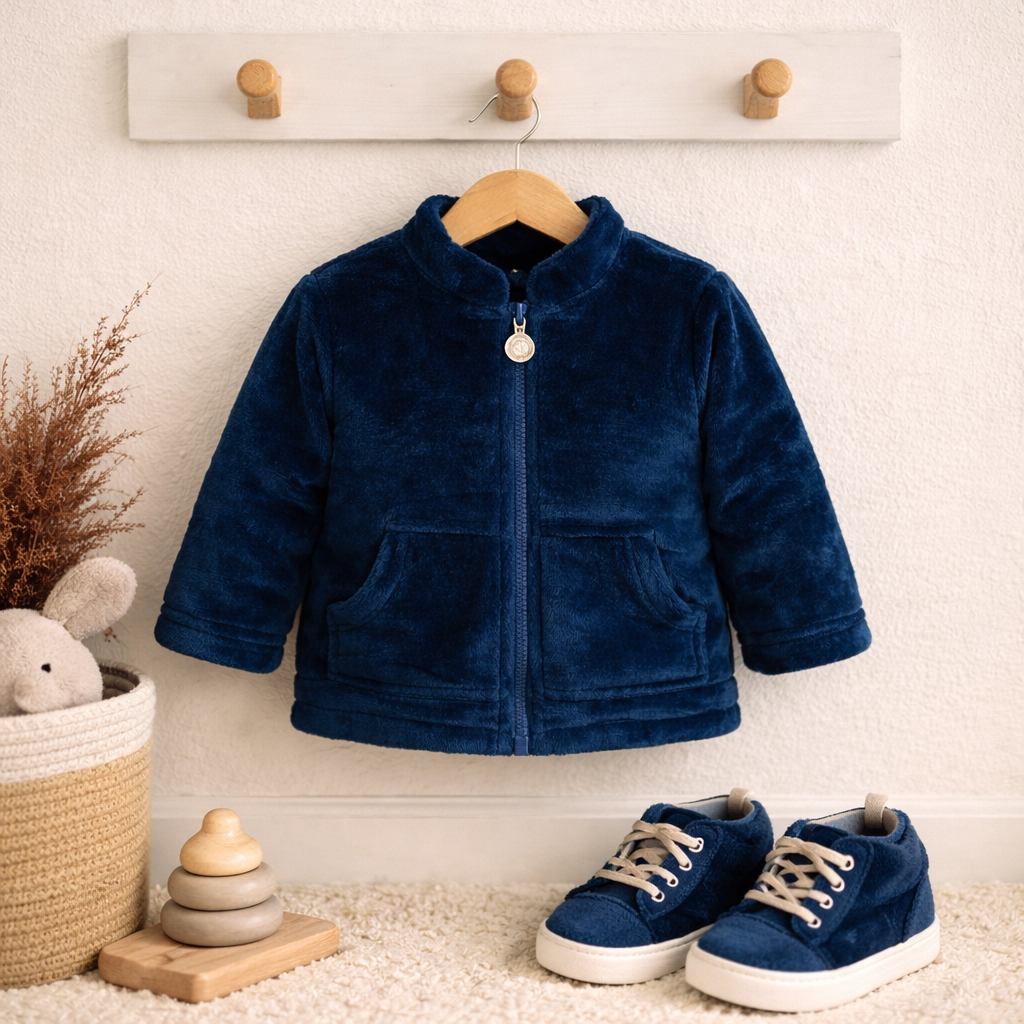 Navy Blue Baby Winter Jacket
