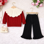 Red Knit Co-ord Set
