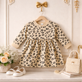 Mini Mello Leopard Print Baby Frock – Soft Cotton Dress