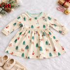 Winter Wonderland Printed Baby Dress