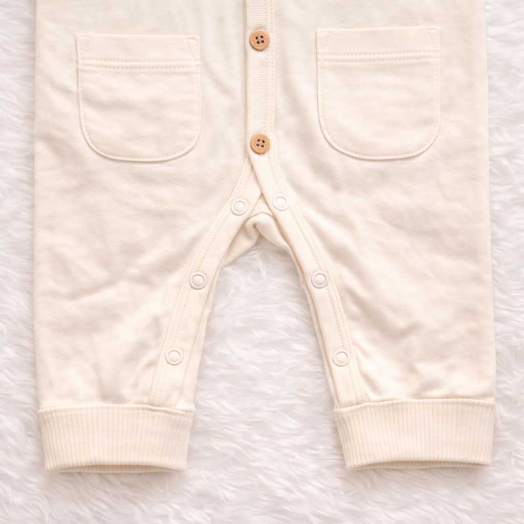 Cream Cuddle Romper Set