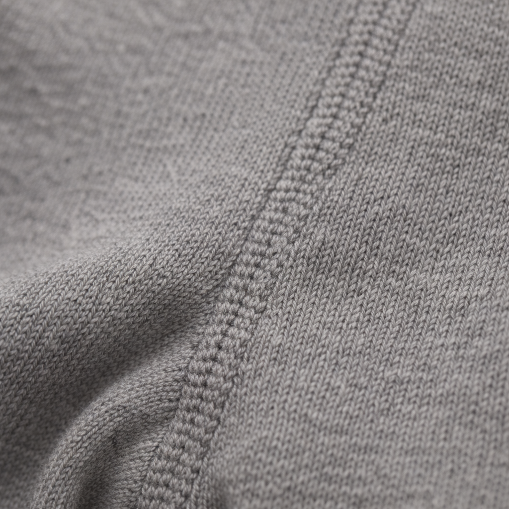 Kiabi Cotton Knit Solid Tights- Grey