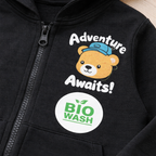 Adventure Bear Black Hoodie (Unisex)