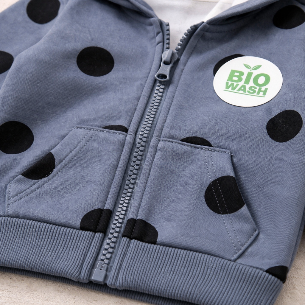 Polka Dot Blue Hoodie (Unisex)
