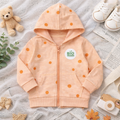 Peach Polka Dot Hoodie (Unisex
