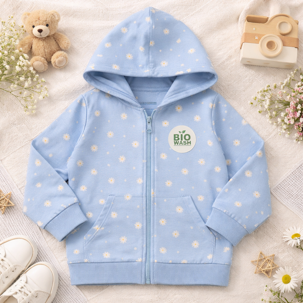 Daisy Bloom Blue Hoodie (Unisex)