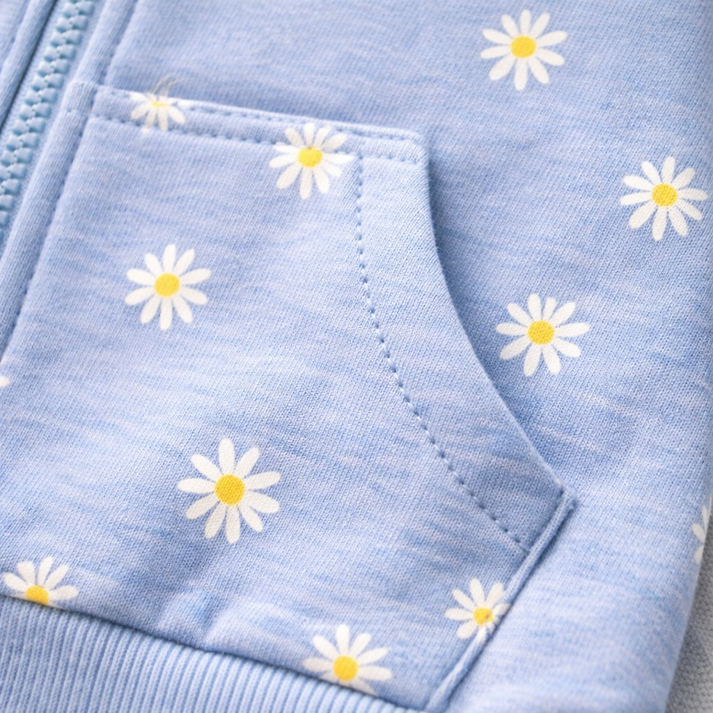 Daisy Bloom Blue Hoodie (Unisex)
