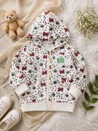 Cherry Bow Print Hoodie (Unisex)