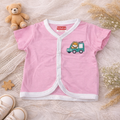 Pink Cotton Baby Jabla Top with Safari Lion Print – Soft Daily Wear
