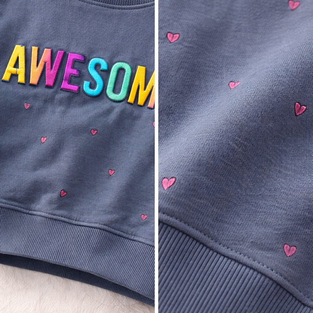 George “Awesome” Printed Kids Sweatshirt