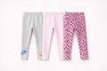 Kiabi Girls Pack of 3 Cotton Stretchable Ankle-Length Leggings