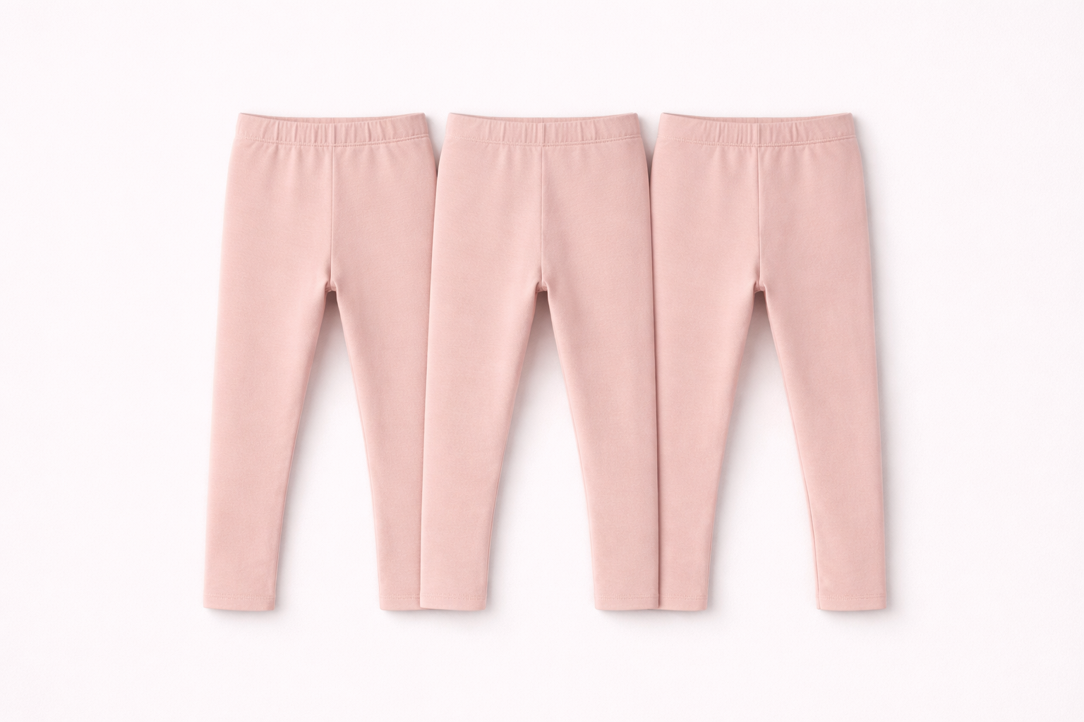 Kiabi Girls Pack of 3 Cotton Stretchable Ankle-Length Leggings