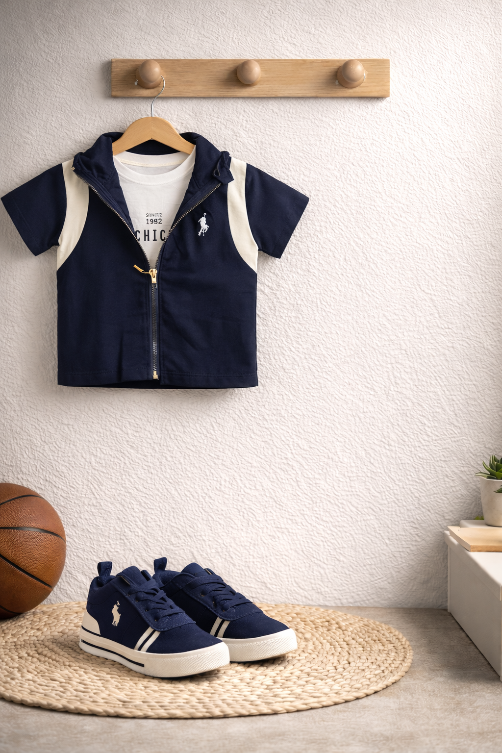 Sporty Jacket & Shorts Co-ord Set