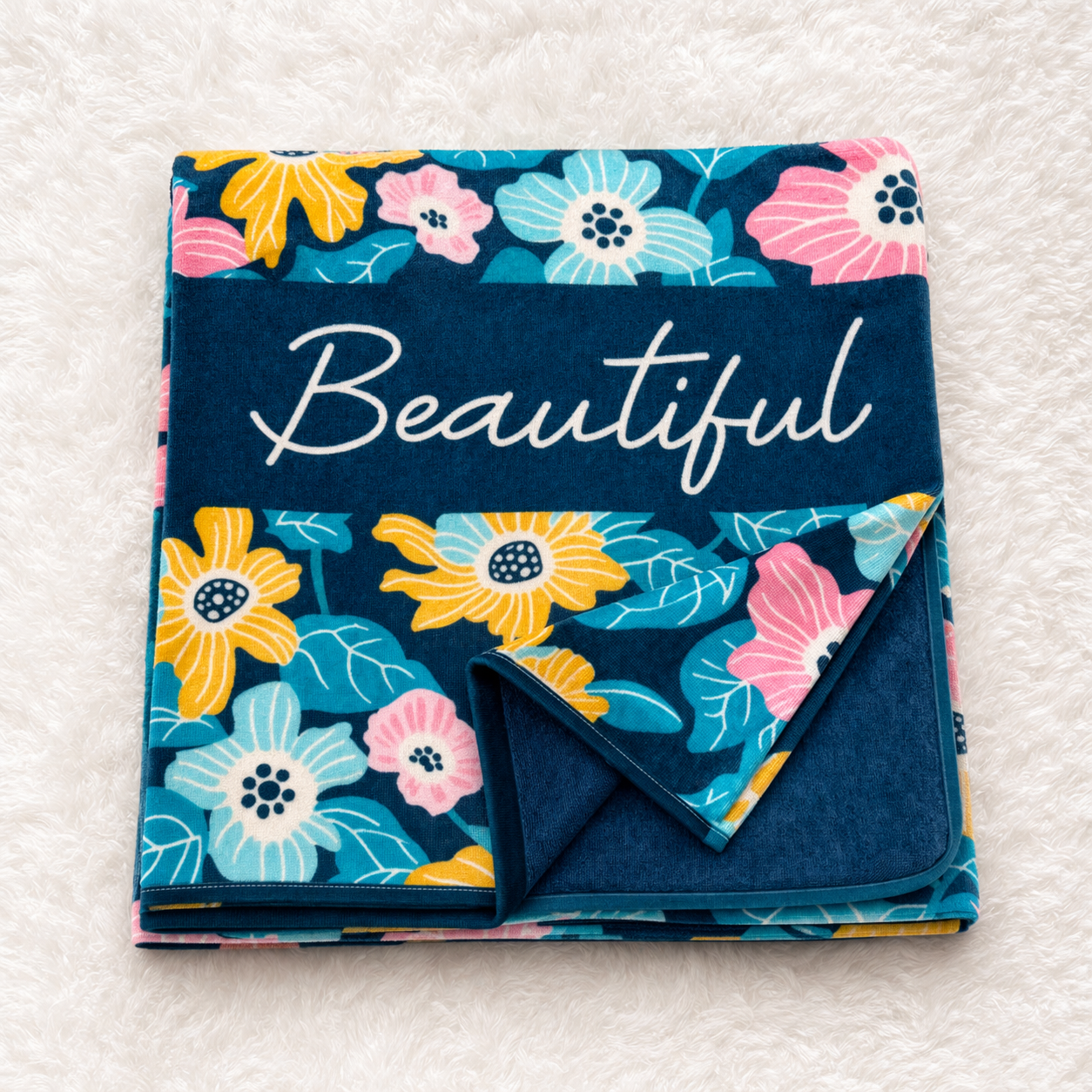 Kids Printed Bath Towel – Soft Terry Cotton Large Towel (5–15 Years, Multicolor)