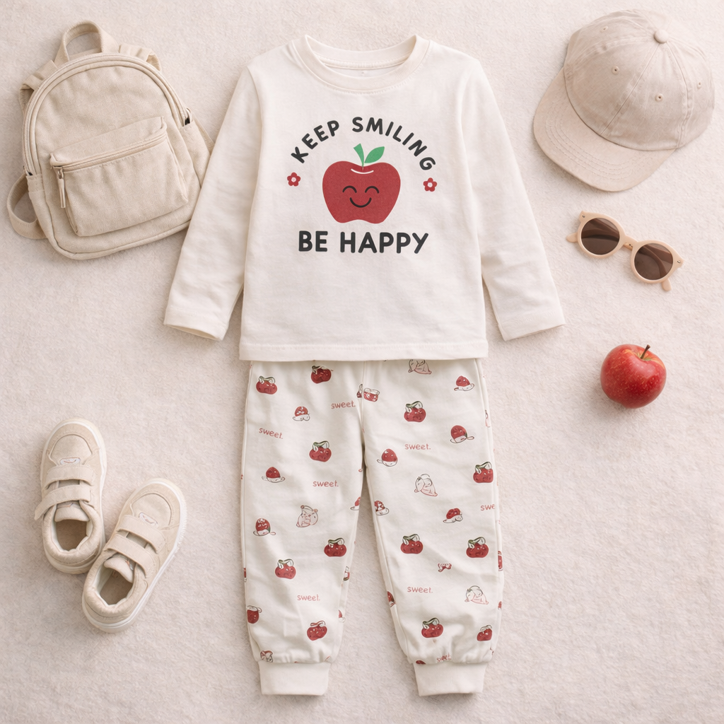 Keep Smiling Be Happy Co-ord Set