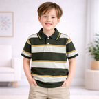 Classic Striped Polo T-Shirt