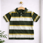 Classic Striped Polo T-Shirt