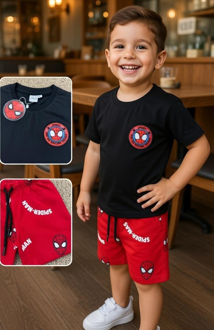 BabyHug Spider Man Shorts Set