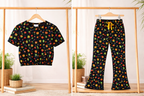 Midnight Fun Print Bootcut Co-Ord Set