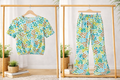 Pastel Floral Breeze Bootcut Co-ord Set