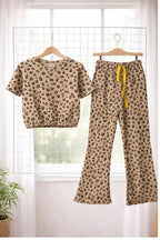 Wild Chic Leopard Bootcut Co-ord Set