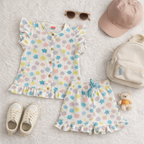 Pastel Bloom Multicolor Short Set