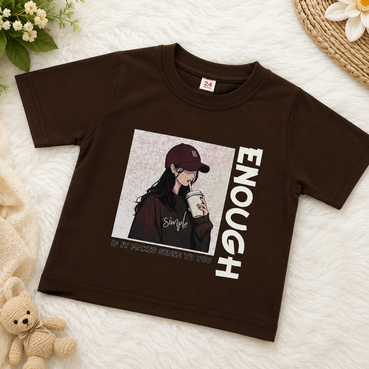 Brown Cool Crop Top