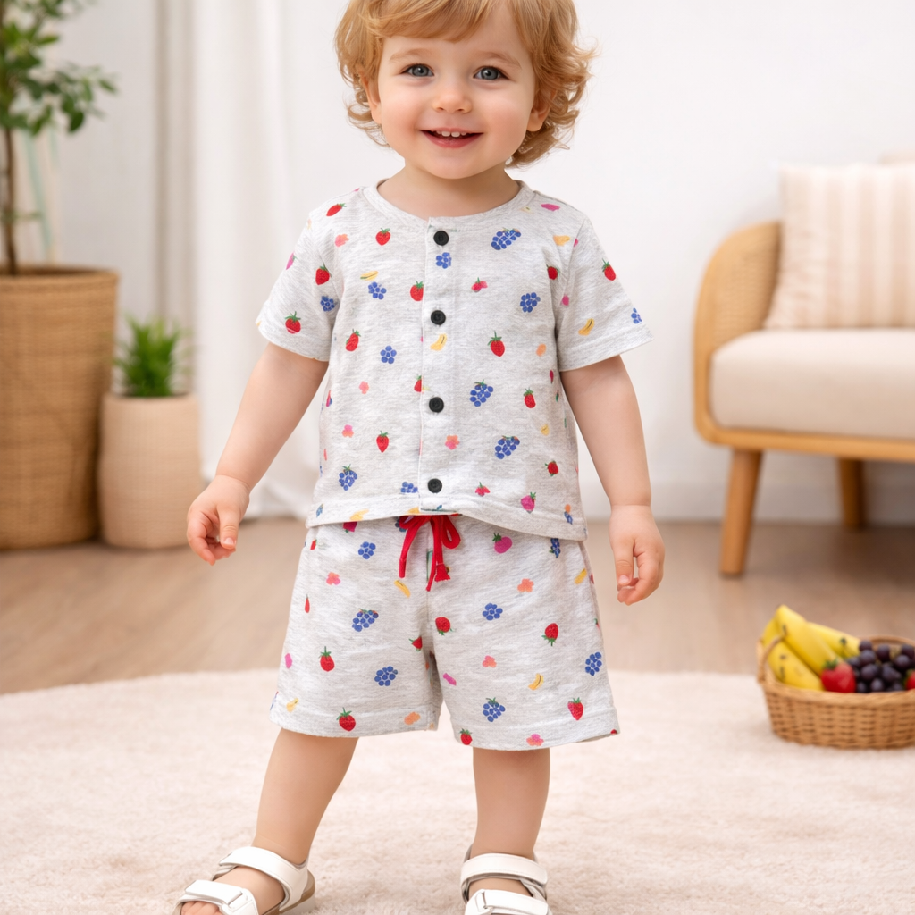 Fruity Garden Printed Short Set