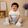 Baby Blue Organic Cotton Set