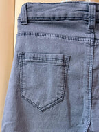 Grey Cargo Jeans | Premium Cotton Stretch Denim Pants