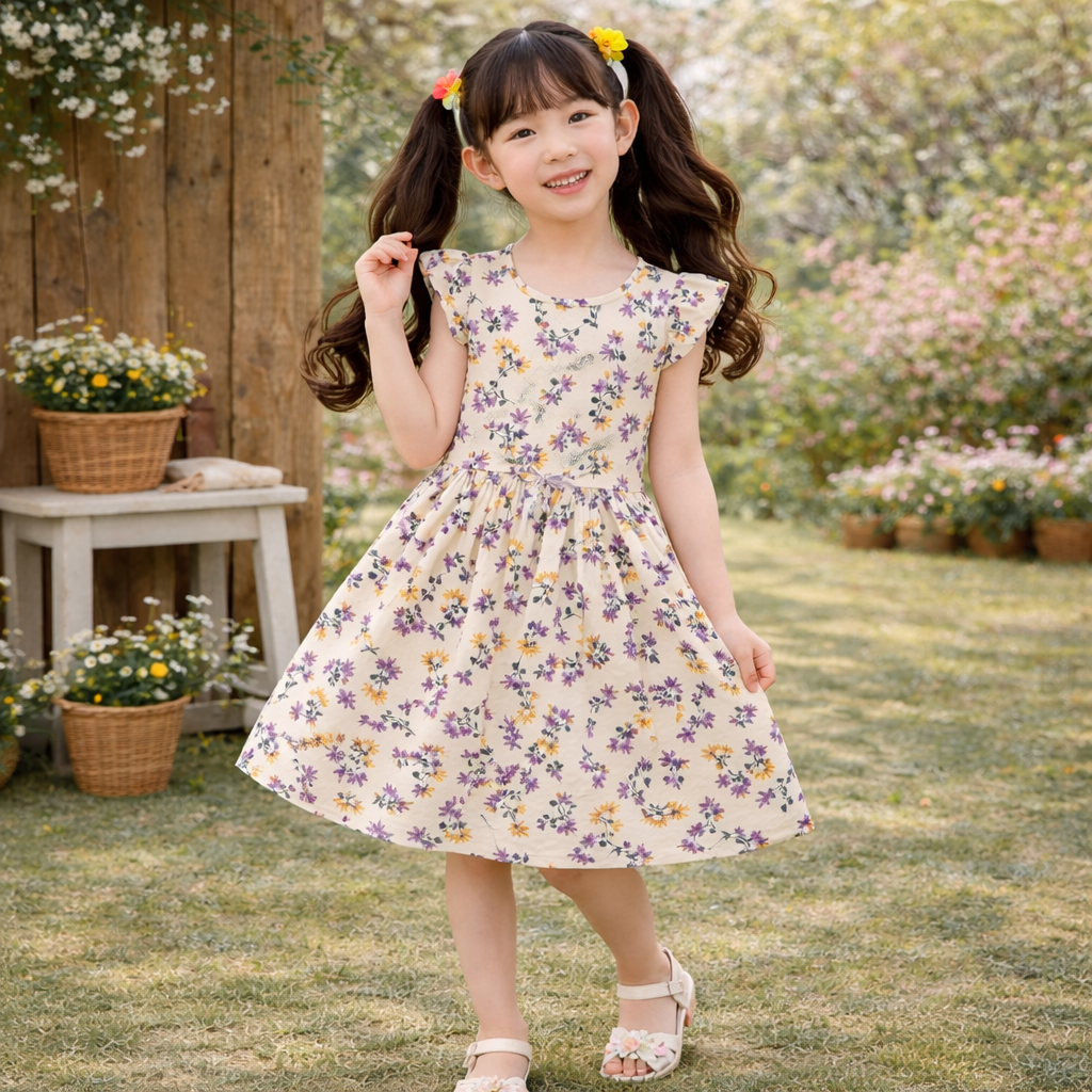 Pastel Floral Garden Dress