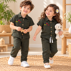 I love Mom & Dad Muslin Co-ord Set