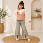 Pink Knit Layered Co-ord Set