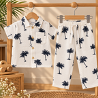 Palm Print Muslin Co-ord Set