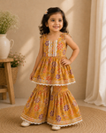 Mustard Floral Ethnic 3-Piece Set