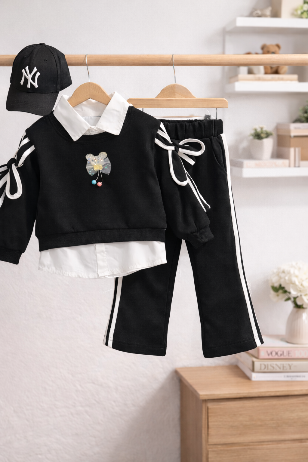 Little Diva Black 3-Piece Co-Ord Set