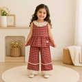 Red Gingham Frill Co-Ord Set