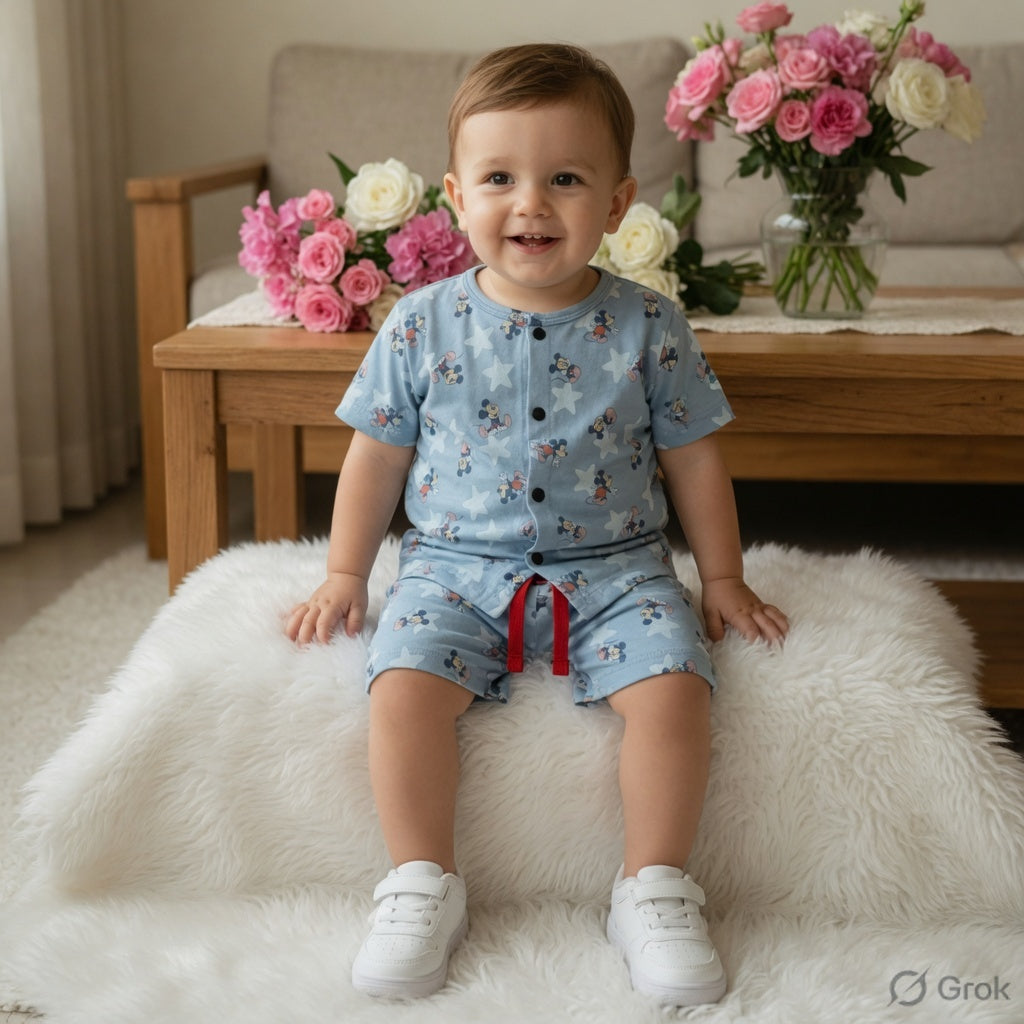 Mickey Star Printed Short Set