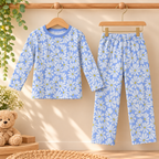 Blue Daisy Print 2-Piece Set