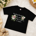 Turtle Print Black Crop Top