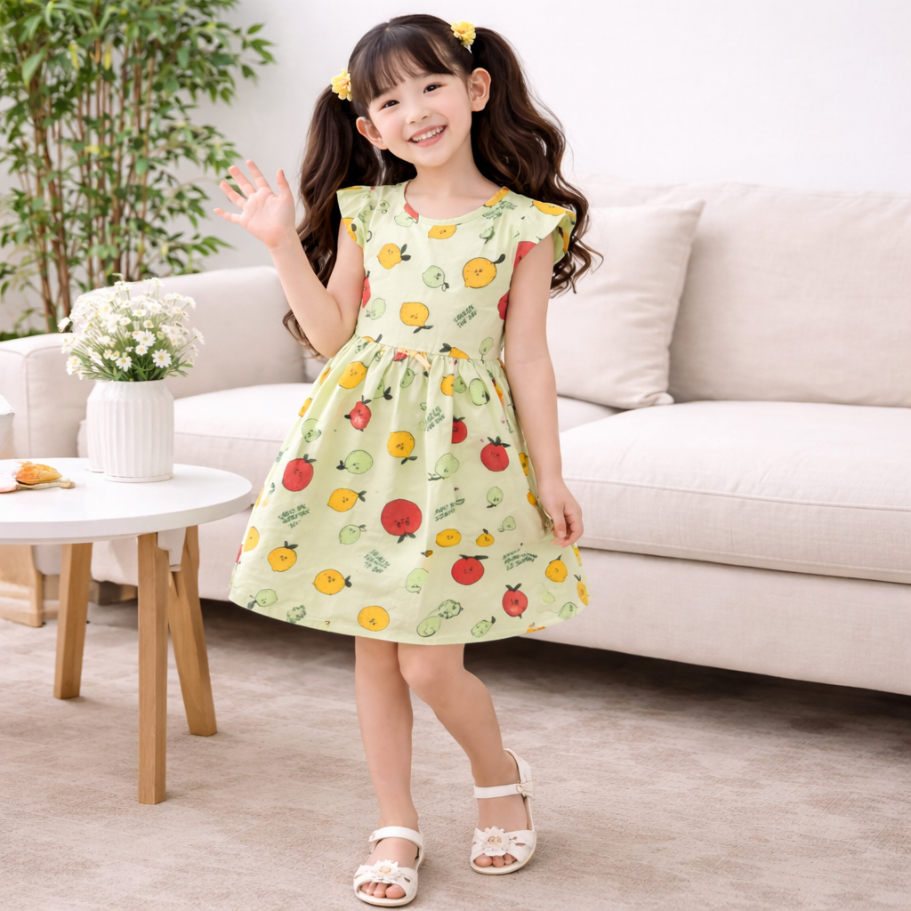 Lemon Fresh Printed Dress