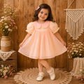 Pink Puff Sleeve Party Dress
