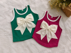 Bow Charm Sleeveless Top