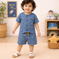 Space Explorer Printed Short Set