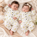 Yellow & Olive Green Printed Muslin Co-ord Set