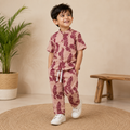 Tropical Leaf Muslin Co-ord Set